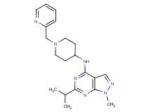 6-isopropyl-1-methyl-N-[1-(2-pyridinylmethyl)-4-piperidinyl]-1H-pyrazolo[3,4-d]pyrimidin-4-amine
