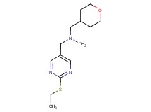 1-[2-(ethylthio)pyrimidin-5-yl]-N-methyl-N-(tetrahydro-2H-pyran-4-ylmethyl)methanamine