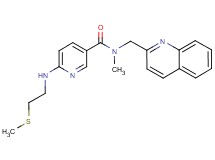 N-methyl-6-{[2-(methylthio)ethyl]amino}-N-(2-quinolinylmethyl)nicotinamide