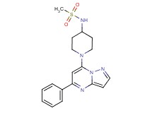 N-[1-(5-phenylpyrazolo[1,5-a]pyrimidin-7-yl)piperidin-4-yl]methanesulfonamide