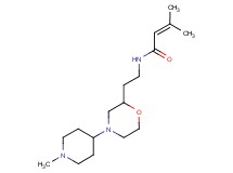 3-methyl-N-{2-[4-(1-methylpiperidin-4-yl)morpholin-2-yl]ethyl}but-2-enamide