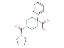 1-[4-phenyl-1-(1-pyrrolidinylcarbonyl)-4-piperidinyl]ethanone