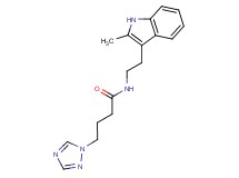 N-[2-(2-methyl-1H-indol-3-yl)ethyl]-4-(1H-1,2,4-triazol-1-yl)butanamide