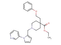 ethyl 4-(2-phenoxyethyl)-1-{[1-(3-pyridinyl)-1H-pyrrol-2-yl]methyl}-4-piperidinecarboxylate
