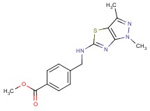 methyl 4-{[(1,3-dimethyl-1H-pyrazolo[3,4-d][1,3]thiazol-5-yl)amino]methyl}benzoate