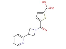 5-[(3-pyridin-2-ylazetidin-1-yl)carbonyl]thiophene-2-carboxylic acid
