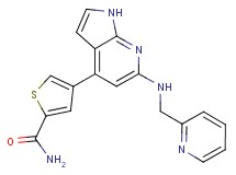 4-{6-[(pyridin-2-ylmethyl)amino]-1H-pyrrolo[2,3-b]pyridin-4-yl}thiophene-2-carboxamide