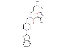 N-{[1-(2,3-dihydro-1H-inden-2-yl)-4-piperidinyl]methyl}-N-[3-(dimethylamino)propyl]-4-methyl-1,3-oxazole-5-carboxamide