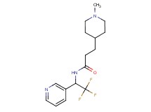3-(1-methylpiperidin-4-yl)-N-(2,2,2-trifluoro-1-pyridin-3-ylethyl)propanamide