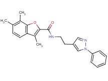 3,6,7-trimethyl-N-[2-(1-phenyl-1H-pyrazol-4-yl)ethyl]-1-benzofuran-2-carboxamide
