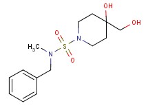 N-benzyl-4-hydroxy-4-(hydroxymethyl)-N-methylpiperidine-1-sulfonamide