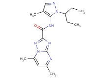 N-[1-(1-ethylpropyl)-4-methyl-1H-pyrazol-5-yl]-5,7-dimethyl[1,2,4]triazolo[1,5-a]pyrimidine-2-carboxamide