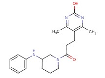 5-[3-(3-anilino-1-piperidinyl)-3-oxopropyl]-4,6-dimethyl-2-pyrimidinol
