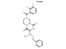 (3S,9aR)-3-[(1R)-1-(benzyloxy)ethyl]-8-(2,3-difluorobenzoyl)tetrahydro-2H-pyrazino[1,2-a]pyrazine-1,4(3H,6H)-dione