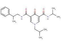 1-isobutyl-N-isopropyl-4-oxo-N'-(2-phenylpropyl)-1,4-dihydro-3,5-pyridinedicarboxamide