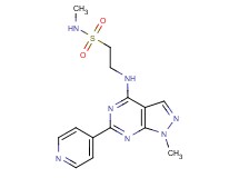 N-methyl-2-{[1-methyl-6-(4-pyridinyl)-1H-pyrazolo[3,4-d]pyrimidin-4-yl]amino}ethanesulfonamide