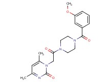 1-{2-[4-(3-methoxybenzoyl)-1-piperazinyl]-2-oxoethyl}-4,6-dimethyl-2(1H)-pyrimidinone