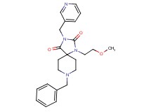 8-benzyl-1-(2-methoxyethyl)-3-(3-pyridinylmethyl)-1,3,8-triazaspiro[4.5]decane-2,4-dione