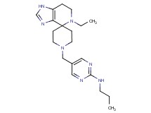 5-[(5-ethyl-1,5,6,7-tetrahydro-1'H-spiro[imidazo[4,5-c]pyridine-4,4'-piperidin]-1'-yl)methyl]-N-propylpyrimidin-2-amine