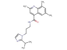 N-[3-(2-isopropyl-1H-imidazol-1-yl)propyl]-2,6,8-trimethyl-4-quinolinecarboxamide