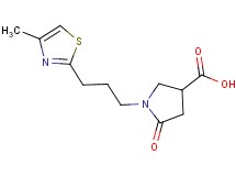 1-[3-(4-methyl-1,3-thiazol-2-yl)propyl]-5-oxopyrrolidine-3-carboxylic acid