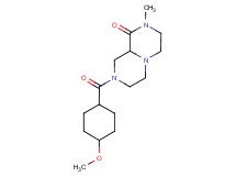 8-[(4-methoxycyclohexyl)carbonyl]-2-methylhexahydro-2H-pyrazino[1,2-a]pyrazin-1(6H)-one