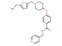 4-({1-[(5-ethyl-2-furyl)methyl]-4-piperidinyl}oxy)-N-(4-pyridinylmethyl)benzamide