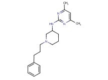 4,6-dimethyl-N-[1-(3-phenylpropyl)-3-piperidinyl]-2-pyrimidinamine