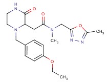 2-[1-(4-ethoxybenzyl)-3-oxo-2-piperazinyl]-N-methyl-N-[(5-methyl-1,3,4-oxadiazol-2-yl)methyl]acetamide