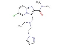 6-chloro-3-({ethyl[2-(1H-pyrazol-1-yl)ethyl]amino}methyl)-N,N-dimethylimidazo[1,2-a]pyridine-2-carboxamide