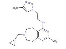 7-(cyclopropylmethyl)-2-methyl-N-[2-(4-methyl-1H-1,2,3-triazol-1-yl)ethyl]-6,7,8,9-tetrahydro-5H-pyrimido[4,5-d]azepin-4-amine