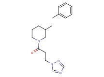 3-(2-phenylethyl)-1-[3-(1H-1,2,4-triazol-1-yl)propanoyl]piperidine