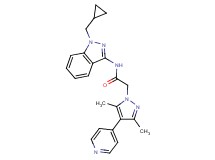 N-[1-(cyclopropylmethyl)-1H-indazol-3-yl]-2-(3,5-dimethyl-4-pyridin-4-yl-1H-pyrazol-1-yl)acetamide