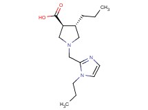(3S*,4S*)-4-propyl-1-[(1-propyl-1H-imidazol-2-yl)methyl]-3-pyrrolidinecarboxylic acid