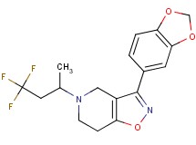 3-(1,3-benzodioxol-5-yl)-5-(3,3,3-trifluoro-1-methylpropyl)-4,5,6,7-tetrahydroisoxazolo[4,5-c]pyridine