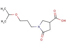 1-(3-isopropoxypropyl)-5-oxopyrrolidine-3-carboxylic acid