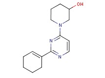 1-(2-cyclohex-1-en-1-ylpyrimidin-4-yl)piperidin-3-ol