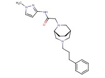N-(1-methyl-1H-pyrazol-3-yl)-2-[(1S*,5R*)-3-(3-phenylpropyl)-3,6-diazabicyclo[3.2.2]non-6-yl]acetamide