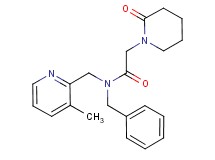 N-benzyl-N-[(3-methylpyridin-2-yl)methyl]-2-(2-oxopiperidin-1-yl)acetamide