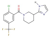 1-[2-chloro-5-(trifluoromethyl)benzoyl]-3-(1H-imidazol-2-yl)piperidine