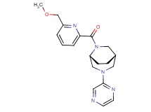 (1S*,5R*)-6-{[6-(methoxymethyl)-2-pyridinyl]carbonyl}-3-(2-pyrazinyl)-3,6-diazabicyclo[3.2.2]nonane