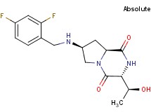 (3R,7S,8aS)-7-[(2,4-difluorobenzyl)amino]-3-[(1S)-1-hydroxyethyl]hexahydropyrrolo[1,2-a]pyrazine-1,4-dione