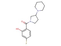 5-fluoro-2-[(3-piperidin-1-ylpyrrolidin-1-yl)carbonyl]phenol
