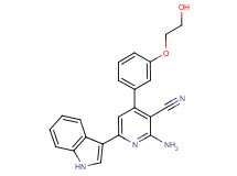 2-amino-4-[3-(2-hydroxyethoxy)phenyl]-6-(1H-indol-3-yl)nicotinonitrile