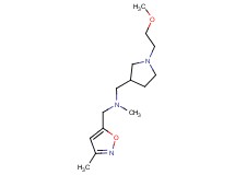1-[1-(2-methoxyethyl)pyrrolidin-3-yl]-N-methyl-N-[(3-methylisoxazol-5-yl)methyl]methanamine