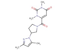 6-{[3-(3,5-dimethyl-1H-pyrazol-1-yl)-1-pyrrolidinyl]carbonyl}-1,3-dimethyl-2,4(1H,3H)-pyrimidinedione