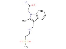 2-[2-methyl-3-({[2-(methylsulfonyl)ethyl]amino}methyl)-1H-indol-1-yl]acetamide