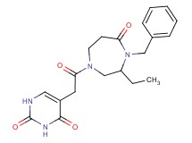 5-[2-(4-benzyl-3-ethyl-5-oxo-1,4-diazepan-1-yl)-2-oxoethyl]pyrimidine-2,4(1H,3H)-dione