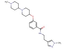 3-[(1'-methyl-1,4'-bipiperidin-4-yl)oxy]-N-[2-(1-methyl-1H-pyrazol-4-yl)ethyl]benzamide