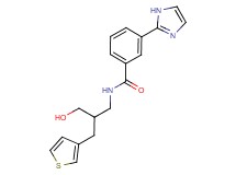 N-[3-hydroxy-2-(3-thienylmethyl)propyl]-3-(1H-imidazol-2-yl)benzamide